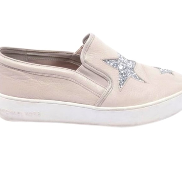 Michael Kors Star Leather Pull on Trainer - Picture 1 of 5